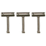 3-vintage style steel bridge saddles for Telecaster