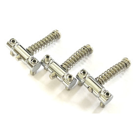 3-vintage style steel bridge saddles for Telecaster