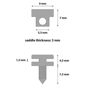 saddles for vintage tuneomatic bridge