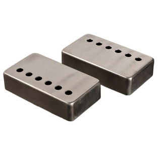 LP humbucker pickup cover 2/set, nickel relic