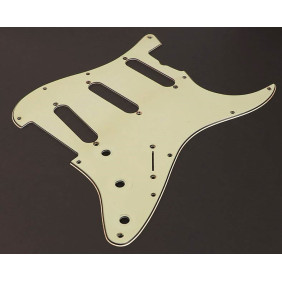 60´s-pickguard Strat SSS, 1 ply vintage white relic