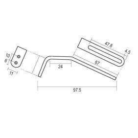Gibson Howard Roberts 1973-81- Bracket Chrome