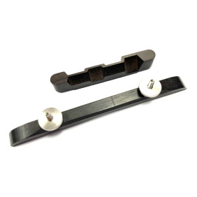 MANDOLIN BRIDGE EBONY CHROME
