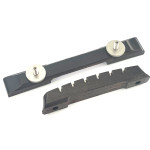 Ebony Bridge and Base for Archtop