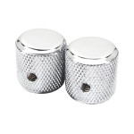 60's Telecaster knurled knobs, 2pcs, chrome