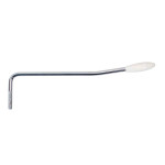 Lefthanded, 5mm thread, 5mm arm diameter, chrome with white cap