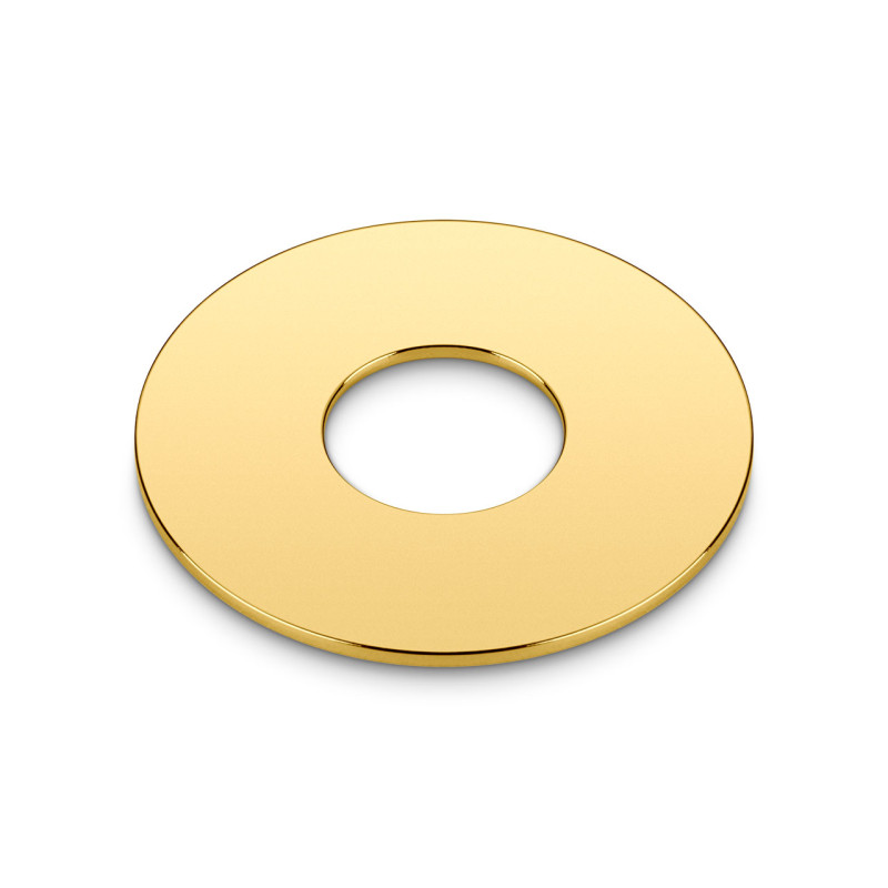 Schaller Toggle Switch Plate Metal Gold
