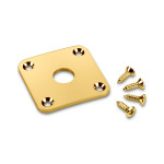 Schaller Jack Plate Metal for electrical guitar or bass gold
