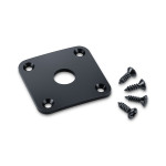 Schaller Jack Plate Metal for electrical guitar or bass black