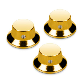 3xSchaller Strat knob 6,35 mm - Gold