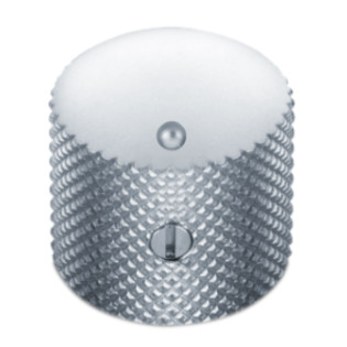 Schaller Dome knob 6,0 mm SatinChrome / Brass (metric)