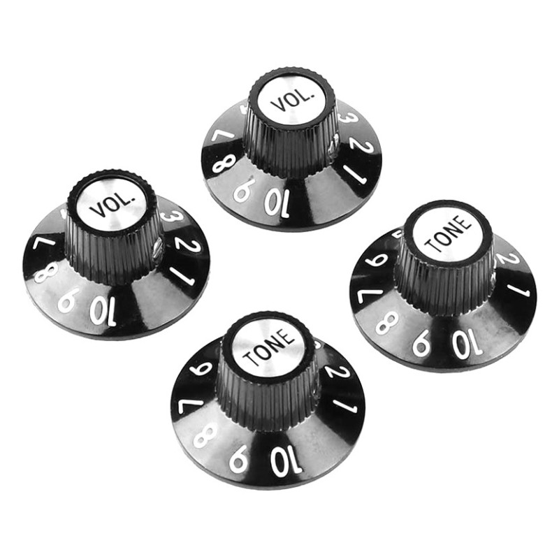 Fender Genuine Replacement Part volume and tone knob set for '72 Tele Custom
