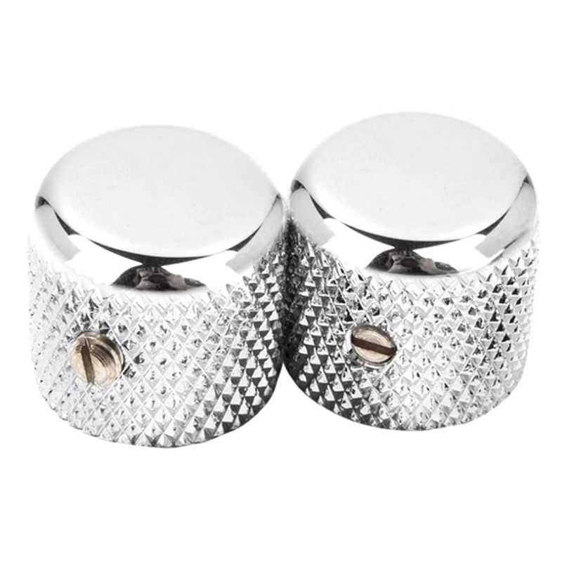 Fender 1952 Telecaster knurled knobs, 2pcs, chrome