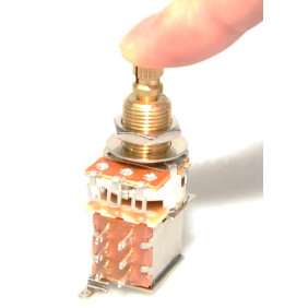 A500K PUSH PUSH POT 3/8 inch  W/DPDT SWITCH US SPEC