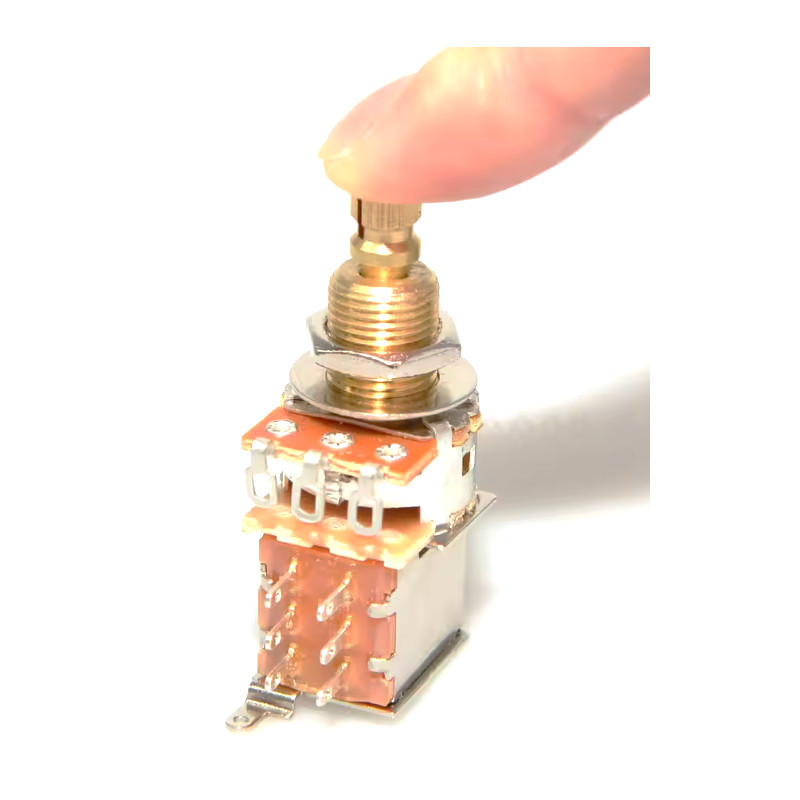 A500K PUSH PUSH POT 3/8 inch  W/DPDT SWITCH US SPEC