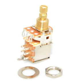 A250K PUSH PUSH POT 3/8 inch  W/DPDT SWITCH US SPEC