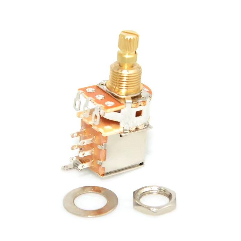 A250K PUSH PUSH POT 3/8 inch  W/DPDT SWITCH US SPEC