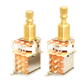A500K PUSH PUSH POT 3/8 inch  W/DPDT SWITCH US SPEC