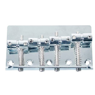 Bridge-Tailpiece, bass, pitch 19mm, chrome