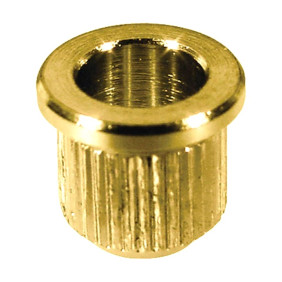 String ferrules, 8.3mm diameter x 9mm, 6-pack, gold
