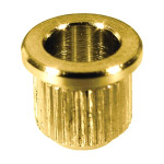String ferrules, 8.3mm diameter x 9mm, 6-pack, gold