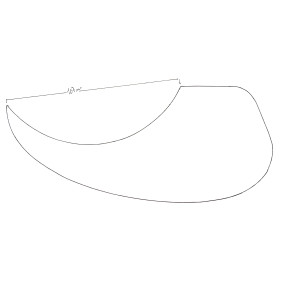 Guild M120 pickguard, acoustic, teardrop model, self adhesive, tortoise