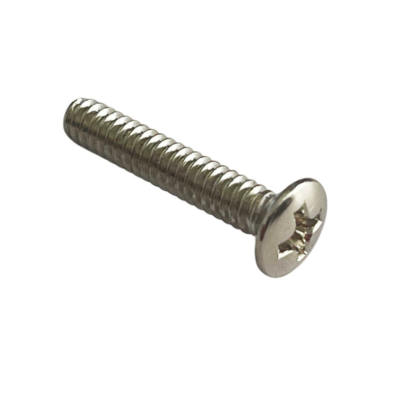 VINTAGE SINGLE COIL PICKUP SCREW NICKEL ( 1.STK )