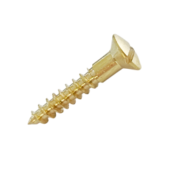 SLOT HEAD STRAT® JACKPLATE SCREW MESSING - VINTAGE (1stk.)