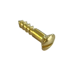 SLOT HEAD PICKGUARD SCREW MESSING BELAGT (1stk.)