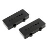 Allparts Pickup covers Jazzmaster, Black, plastic, set of 2