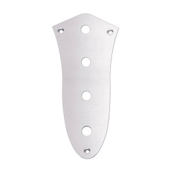 Control plate, Jazz bass, 8,5mm holes for metric pots, Nickel