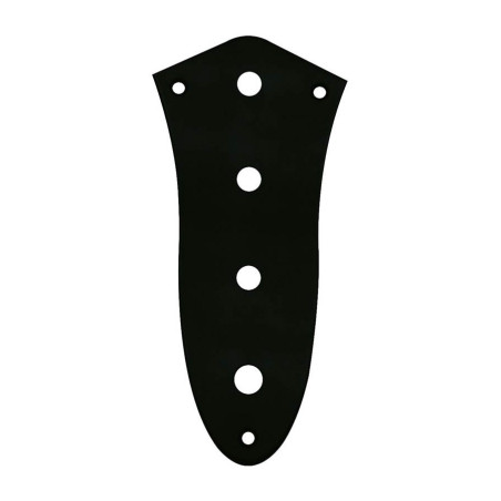 Jazz Bass Control Plate Black