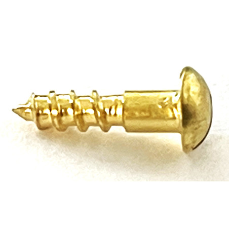 1,9x8mm -SLOT HEAD BRASS TRUS ROD SCREW  (1.stk)