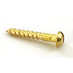 1,6x10 -SLOT HEAD BRASS TRUS ROD SCREW  (1.stk)