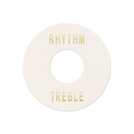 toggle switch plate, white with gold imprint