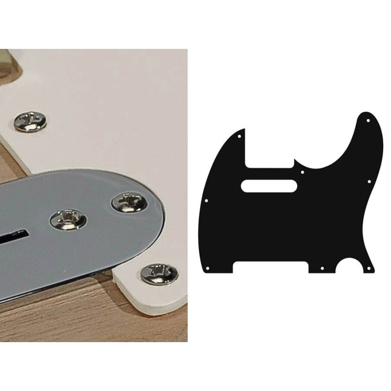 Telecaster pickguard,standard, 1 ply, vintage white