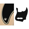 3 ply, black and cream, standard, Jazz bass pickguard
