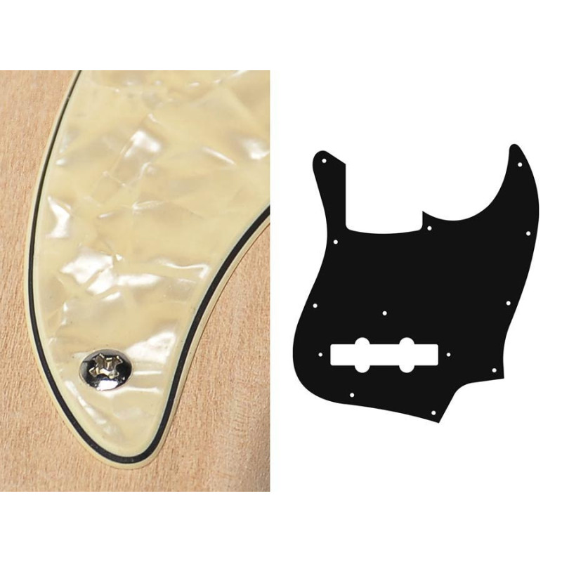 3 Lag, pearl cream, standard, Jazz bass pickguard