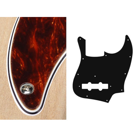 4 Lag, tortoise, standard, Jazz bass pickguard