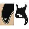 3 ply, black and cream Pickguard, P-bass, standard
