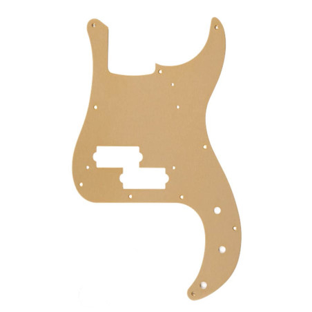 1-ply, gold anodized pickguard 1958 Precision Bass, 10 screw holes, Fender