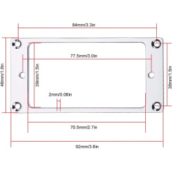 METAL HUMBUCKER MOUNTING RING CHROME
