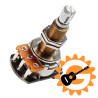 3243,00 Potentiometer 25k Delt Lang Skaft, Tone, Loddefri (SL).
(Les Paul) toneudskiftningspotentiometer.