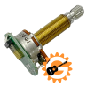4383,00 - Potentiometer 500K SPL Lang aksel, TONE