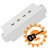 P-Bass model split coil White