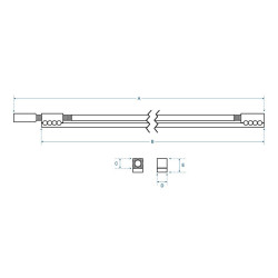 460x6x9mm Acoustic/Electric guitar Double action truss rod