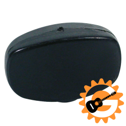 21x13mm, black plastic, push-on knob