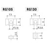 Nickel Gotoh RG105 & RG130 string retainer set