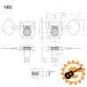 Gotoh GB2 4L N Bass Tuners