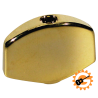 6stk - 23x16mm, Tuner knob Gold metal, bolt-on model